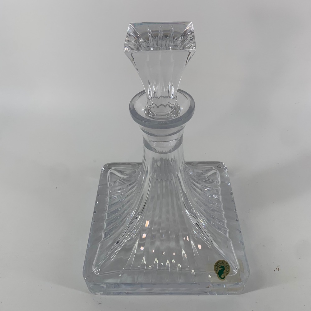 Waterford‎ Crystal Clarion Ships Decanter Square Lead Crystal Made in Slovenia